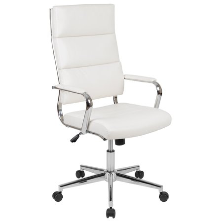 Flash Furniture White LeatherSoft Office Chair BT-20595H-2-WH-GG